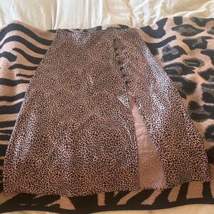 Victoria's Secret Pink Leopard Print Slip Skirt
